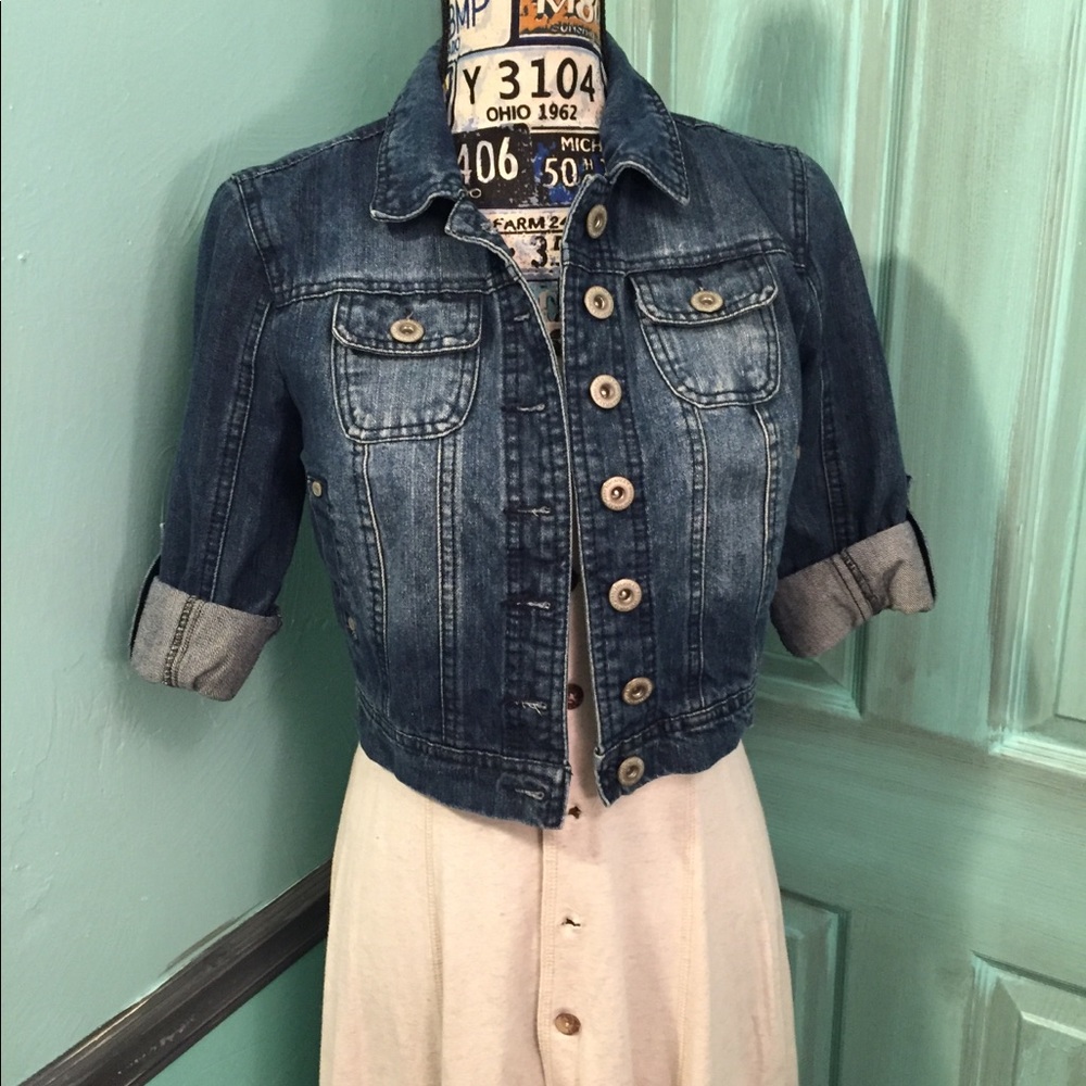 Highway Jeans Short Sleeved Denim Jacket.